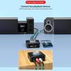 M5 LED Display Bluetooth Audio Transmitter Receiver 3.5mm AUX R/L RCA TF/U-Disk Jack Stereo Wireless Adapter IR Control With Mic