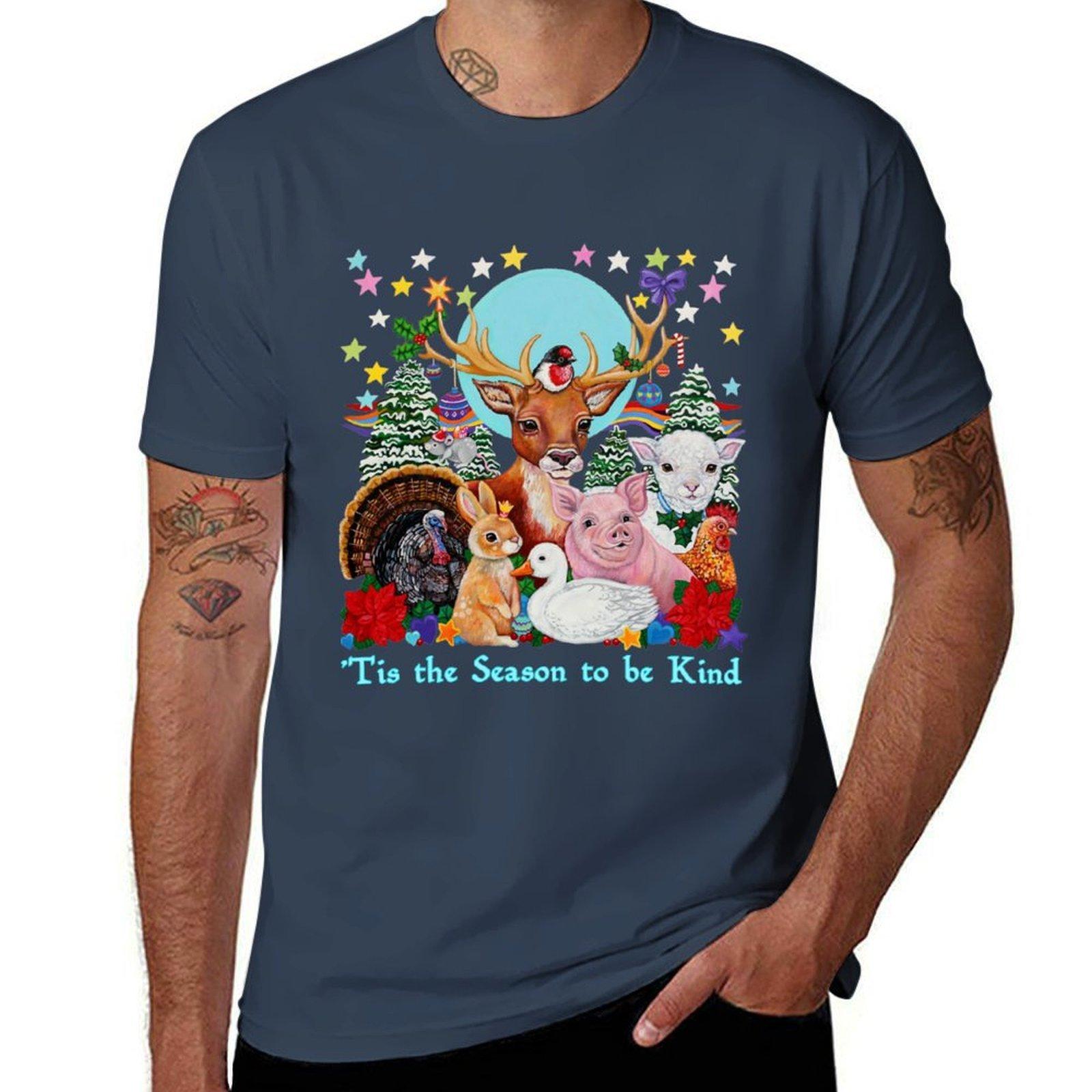 Tis the Season to be Kind  Christmas kindness message TShirt Outdoor Activity Sports TShirt S