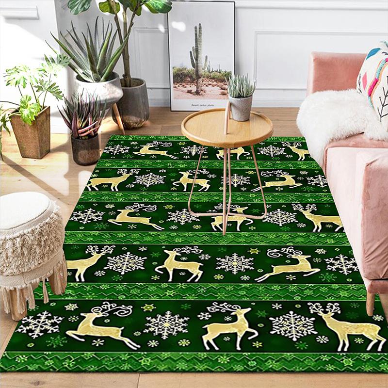 1Pc Santa Claus Chimney Rug Office Carpet Indoor Outdoor Doormat Nonslip Soft And Comfortable Living Room Christmas Halloween Gift D9188
