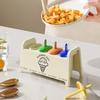 BPA Free Plastic Ice Cream Molds Fruit Juice Popsicle Mold for Homemade Popsicles with Easy Release and Colorful Sticks