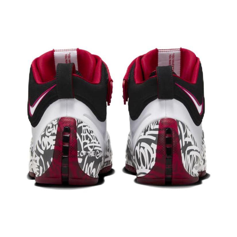 Nike Zoom LeBron 4 Graffiti 2023 Men Sneakers White Black University-Red DJ4888-100