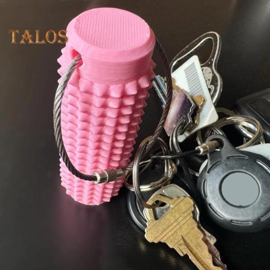 Spiky Grippie Stim Nyckelring Ficka Mini Lugnande Fidgetleksak Spiky Hård Massage Nyckelring för Stresslindring Ångestminskning