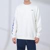 Li-Ning Lining Brand Logo Couples Casual Sport Pullover Long Sleeve Fleece Sweatshirt Unisex Tops White YWDT533-1