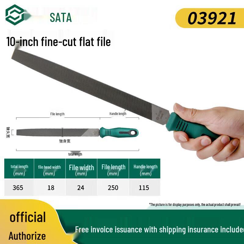 Sata 03921 Fine Tooth Flat File