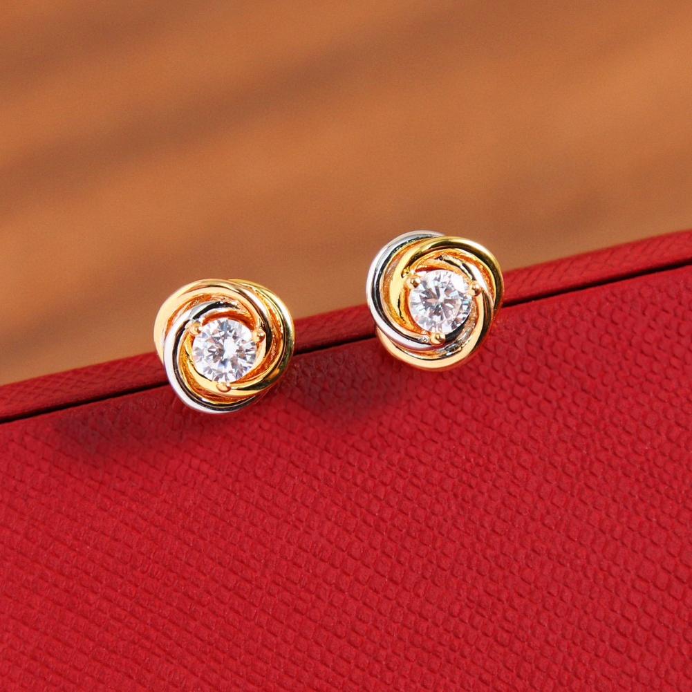 New Hot Brand Vintage Tricyclic Earrings for Women Luxury Jewelry Fashion Designer Eardrop 925 Silver Diamond Stud Earrings