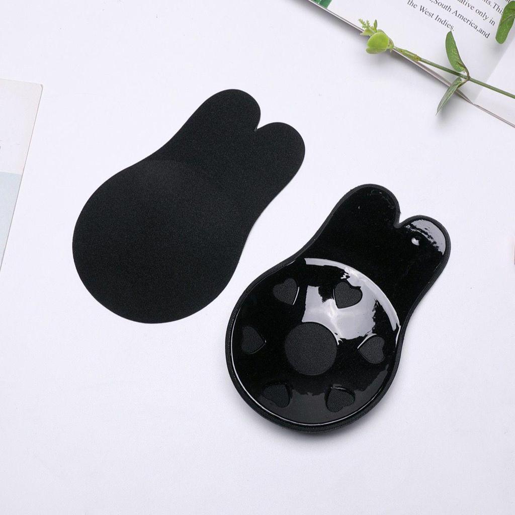 Silicone Rabbit Ear Lift Nipple Covers for Large Busts - Anti-Sag Stick-on Bra for Women's Camisoles & Wedding Dresses