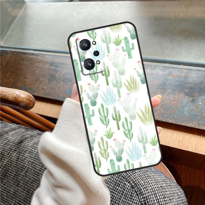 

Cactus Pattern Case For Realme 15 Pro GT7 GT6 11 12 13 14 Pro Plus C55 C51 C53 C35 C33 C61 C65 C67 C71 C75 Realme C25 C25s