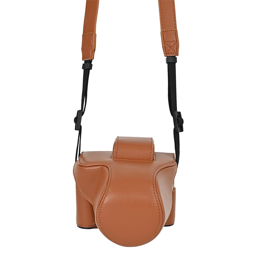 PU Leather Camera Case For Canon EOS M50 M50 Mark II M50II Full Body Bag Cover With Strap