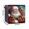 Santa Claus Delivering Gifts 5D Diamond Painting Storage Basket Full Round Drill Mosaic Diamond Embroidery Cross Stitch Kits Home Decor Home Decor