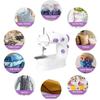 Foot Pedal Mini Sewing Machine LED Light Portable Sewing Machine Electric Sewing Machine  Beginners