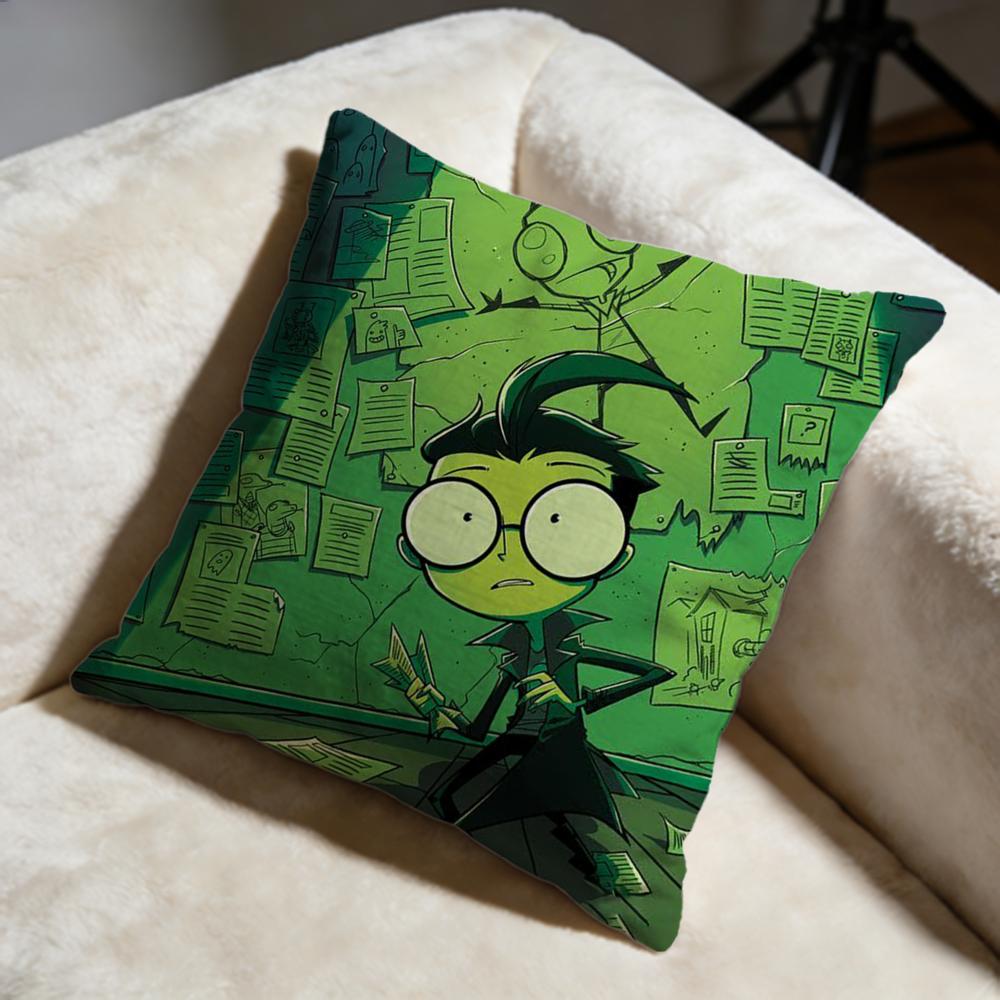 Fashion IInvader Zimful Cushion Cover Soft Decorative Pillow Case Suitable for Bedroom Sofa Car Travel Use