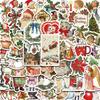 50PCS Romantic Christmas Stickers Home Decorative for Home 2025 Wall Sticker Gift Year Christmas 2025 Creative DIY Sticker