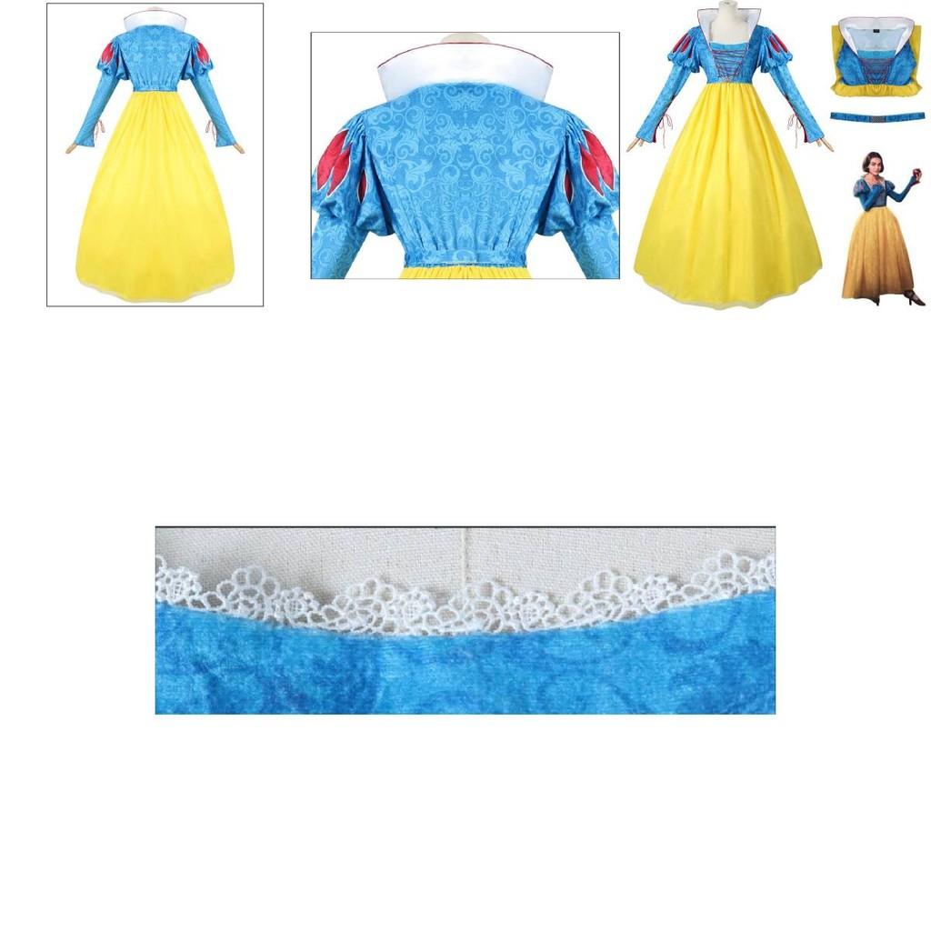 Enchanting Snow White Cosplay Costume Elegant Dress For Halloween Stage Performance