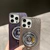 For iPhone 15 Pro Case Compatible with MagSafe Gyroscope Kickstand Heat Dissipation PC Back Cover