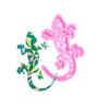 Animal Resin Keychain Molds Gecko Shape Pendant Moulds Jewelry Pendant Molds Silicone Texture for Hand-Making Jewelry