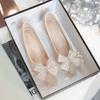 Women Pumps Pointed Toe High Heel Shoes Women Summer Fashionable Versatile Heels Women Slip On Simple Style Wedding Bridal Shoes