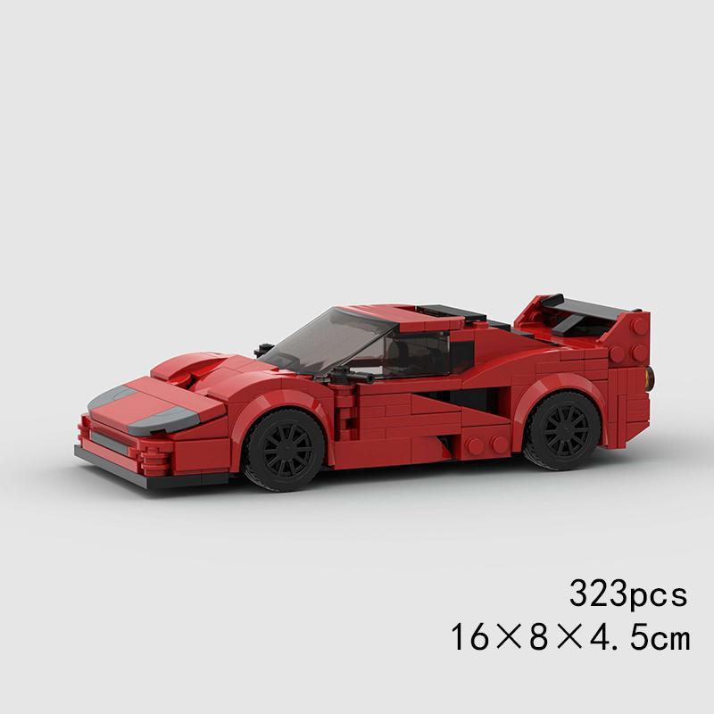 MOC Speed Super Race Old Car Police Vehicle Model Building Blocks Pickup Rally Sport Racing Technical Bricks Christmas gift City