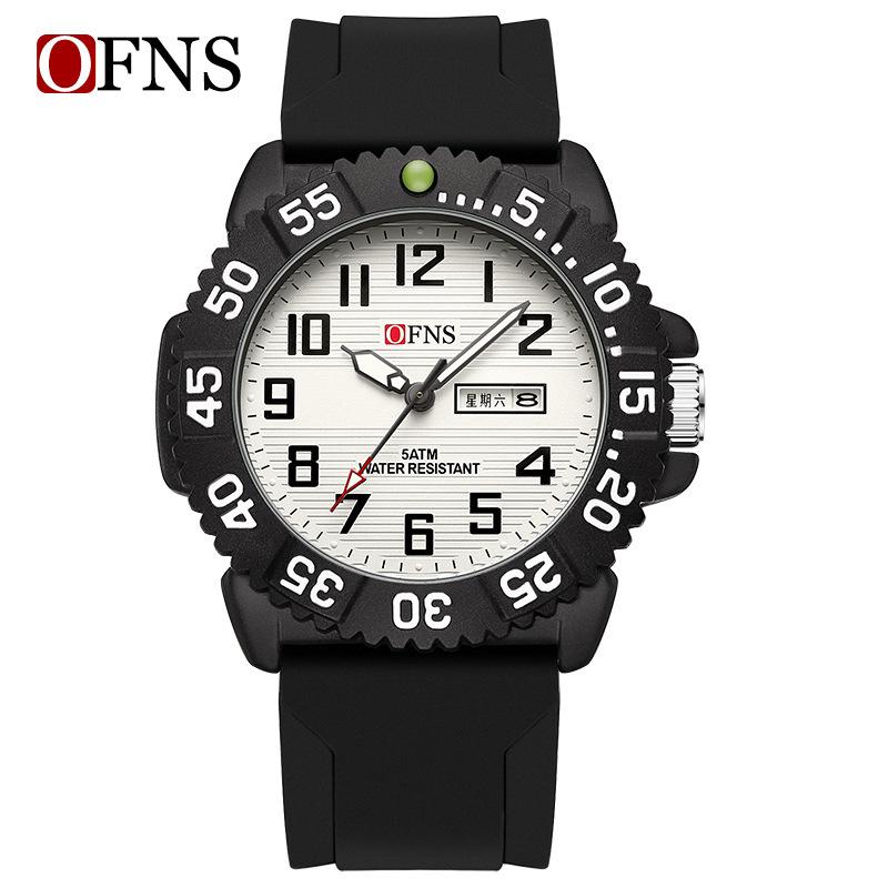 Quartz Men'S Watch Trend Simple Fashion Youth Double Calendar Luminous Waterproof Casual Men'S Watch