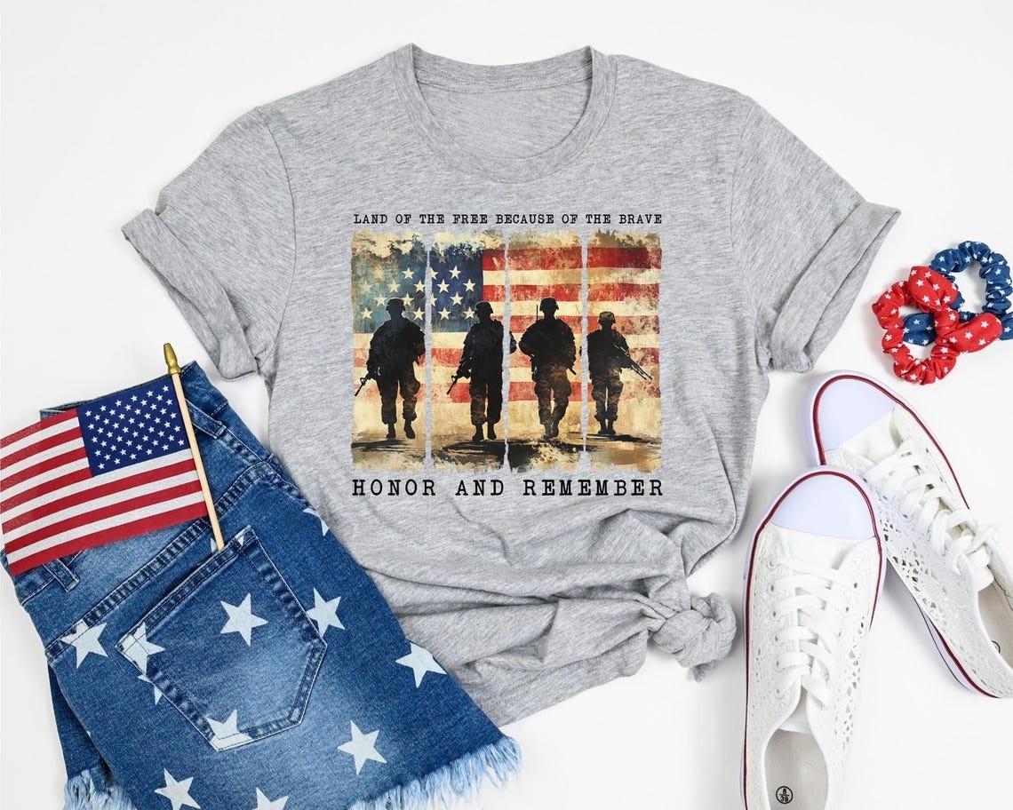 Shirt Land of the brave Unisex T-Shirt L