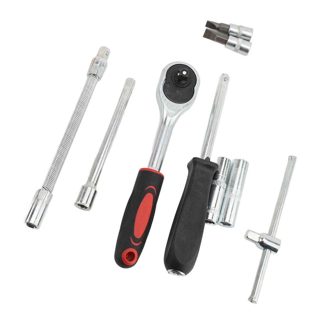 53Pcs Automotive Socket Wrench Set High Hardness Steel Professional Ratchet Car Repair Tool Kit with Storage Box