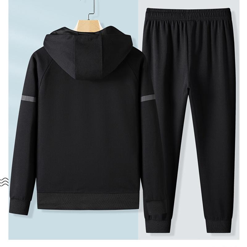 Hoodies Casual Hooded Sweatshirts Pants Thicker Jacket Men Tracksuit Sets