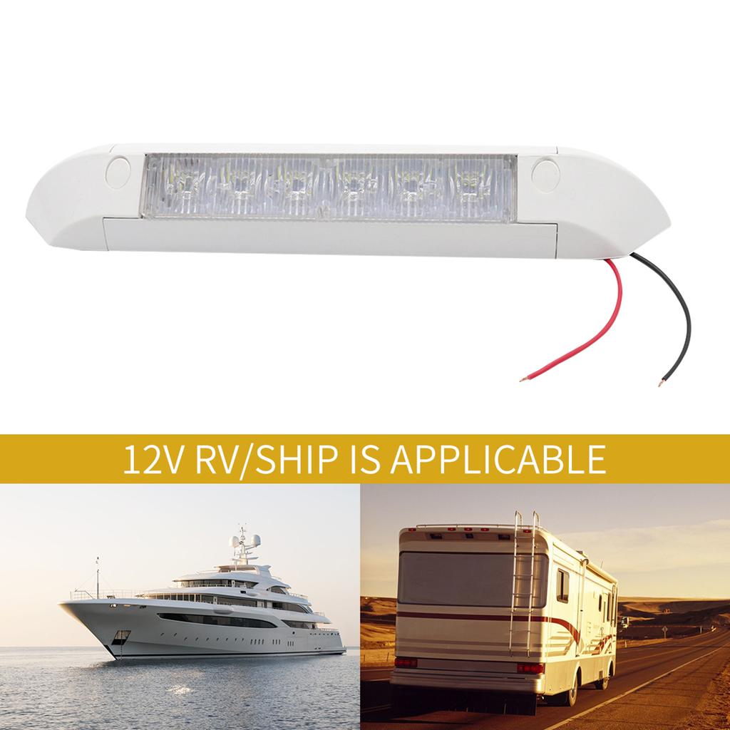 RV Awning LED Spotlight 12V 1.6W Aluminum Base Waterproof LED Porch Awning Light for Trucks Caravan Camper Boat Trailer