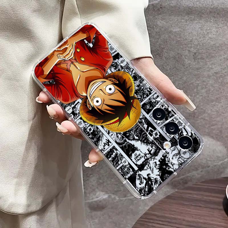 One Pieces Luffys Zoro Phone Case For iPhone 17 16e 16 15 14 13 12 11 Mini Air Pro Max XR XSMax Plus Transparent Soft Back Cover
