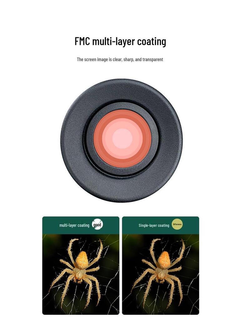 60mm Large Aperture Birdwatching Scope with Continuous Zoom & Dual User Capability for Land and Sky - Outdoor HD Telescope