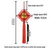 Handwoven 14-Plate Chinese Knot Tassel Pendant with Fu Character - Festive Decoration In Ancient and New Chinese Style, Size 4 Cord.