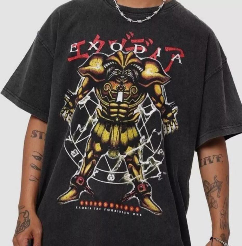 Yu-Gi-Oh! Vintage Camiseta Exodia Yu Gi Oh Camiseta de Anime Unisex Hombres Mujeres Camiseta Unisex