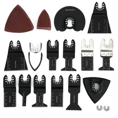 56 Stück Set Hochelastischer Stahl Sägeblätter Holzbearbeitungsteile Wellenförmige Zahnung Schwarz Multifunktion