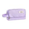 Zipper Closure Stationery Box Two Layer Storage Bag Portable Pencil Case  Students