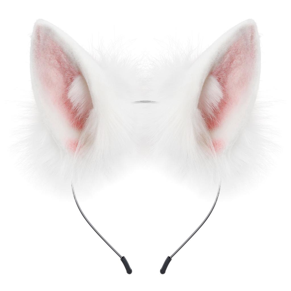 Bandeau Oreilles d'Animal en Peluche pour Fête Costumée d'Halloween