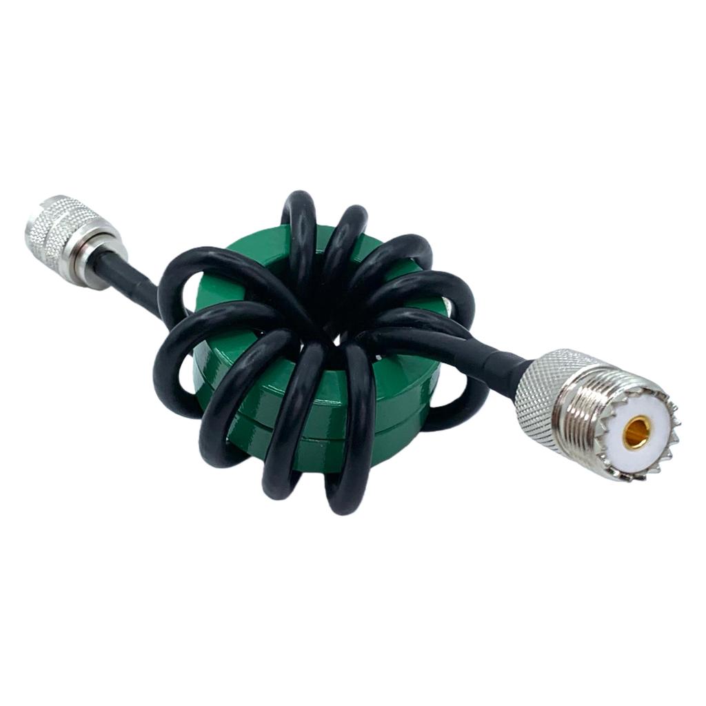 1.8-30 MHz 200W Shortwave Choke Coil HF Choke Balun Magnetic Core for HF Short-wave Radio 1:1 Current Type Balun