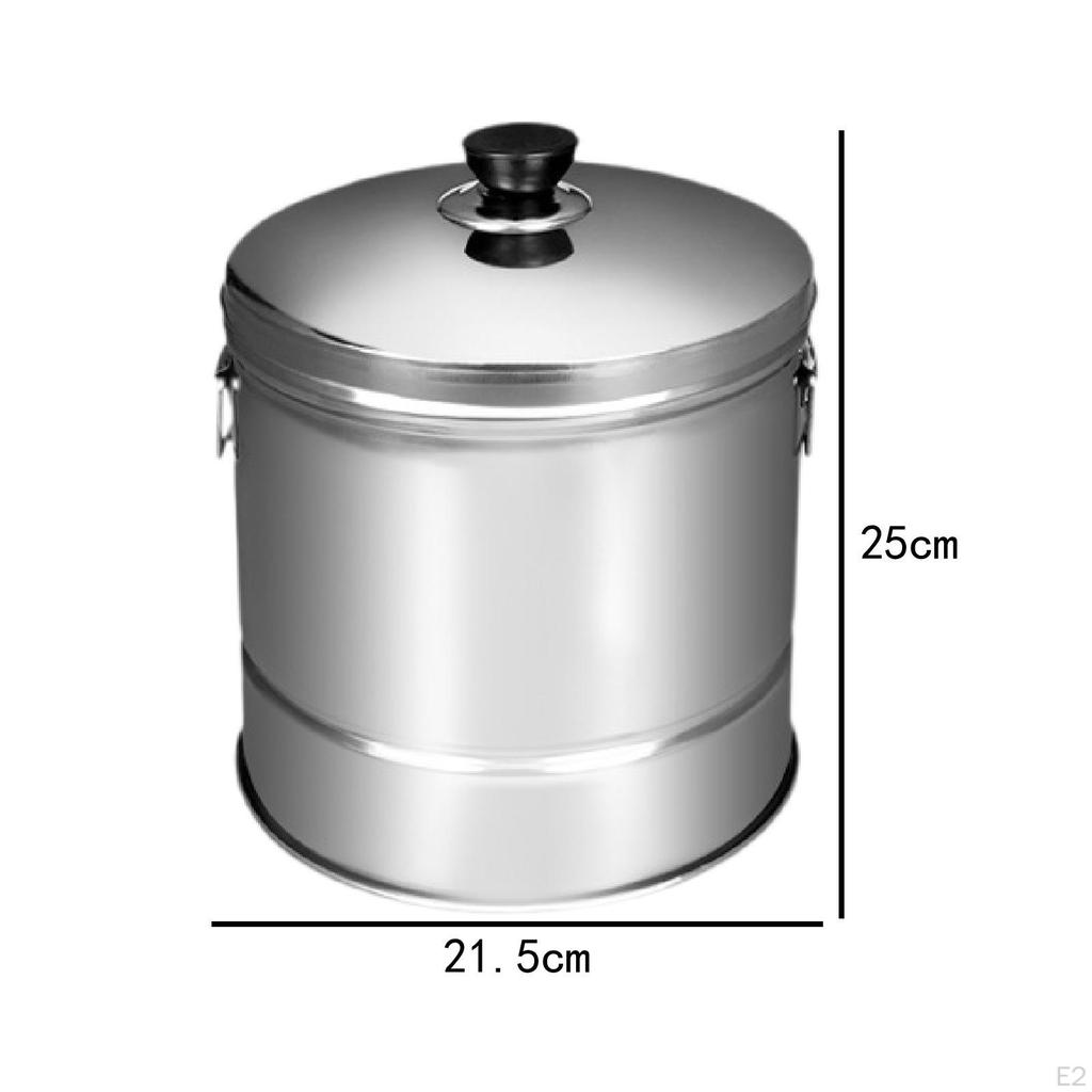 Arată de orez din oțel inoxidabil Găleată pentru găluște pentru sushi cu coș de scurgere încorporat Oală pentru aburi