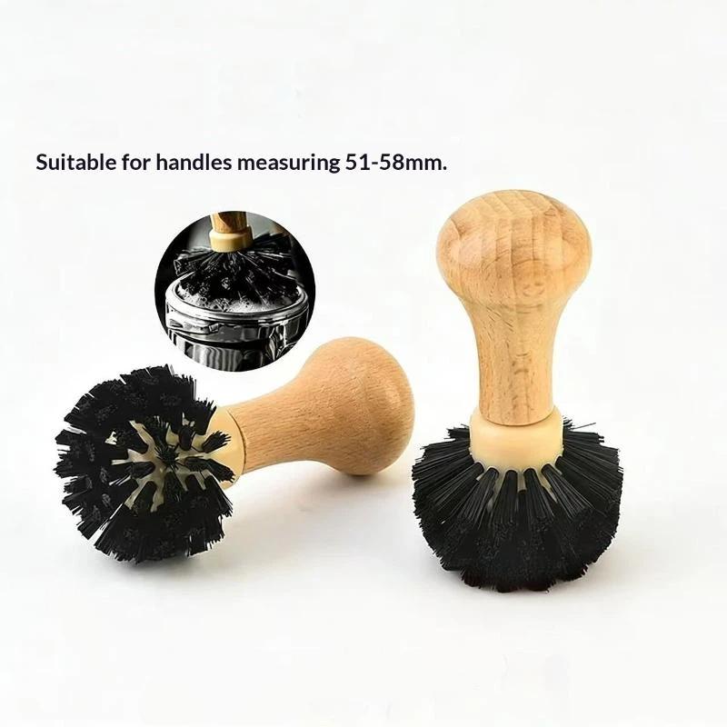 Coffee Brush Cleaner Solid Wood Portafilter Basket Cleaning Barista Dusting Tools Espresso Machine Accessories Home Cafe Goods