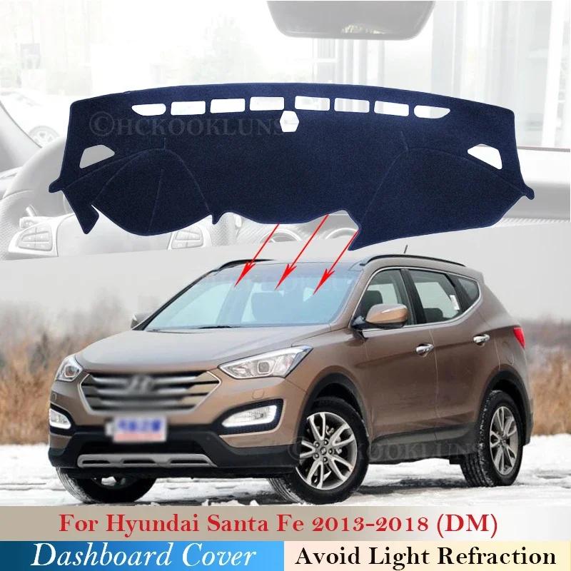 For Hyundai Santa Fe 2013 2014 2015 2016 2017 2018 DM IX45 Dashboard Cover Mat Carpet Pad Sunshade Cushion Car Visor Accessories