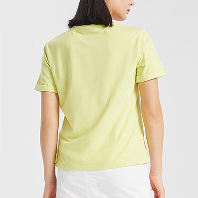 Li Ning Casual Sports Round Neck Short Sleeve T-Shirt Women Tops Light-Sprout-Green AHSQ258-3