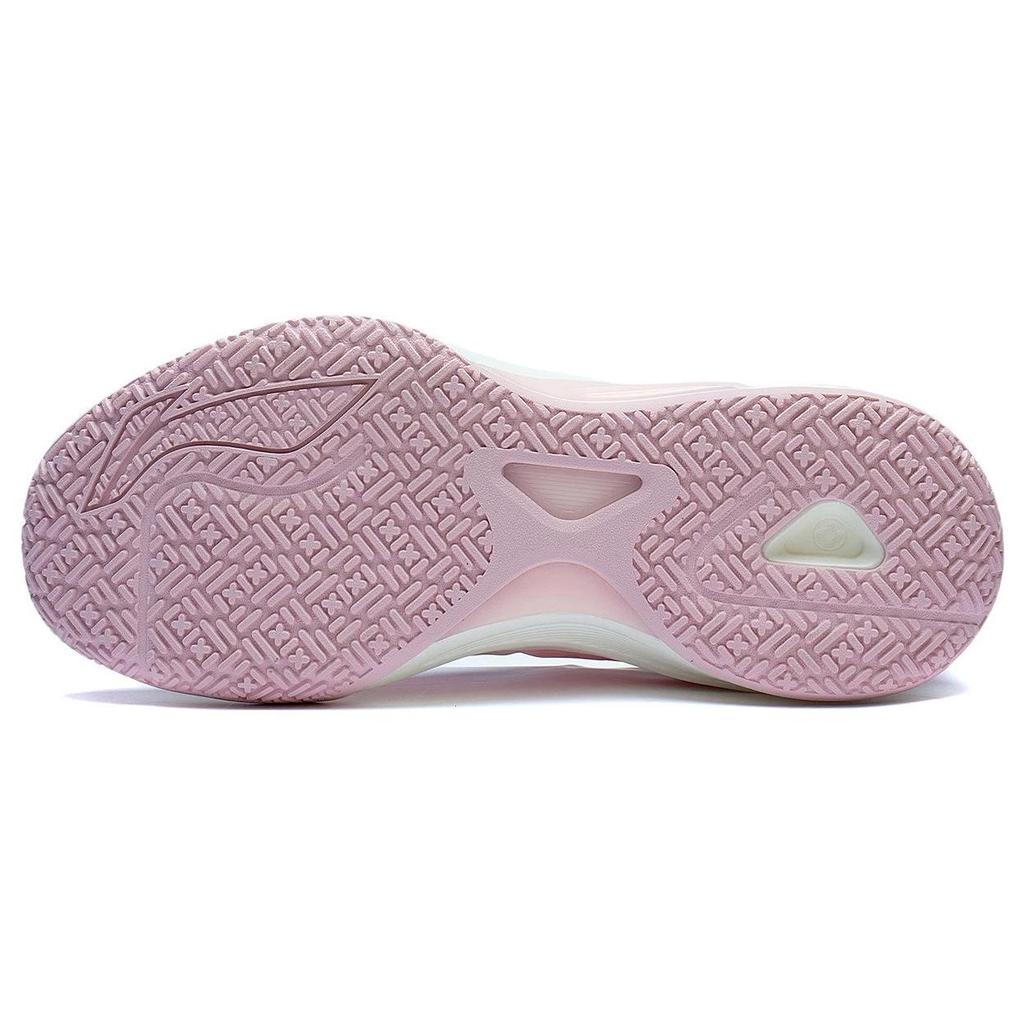 Li Ning Light Speed 1.0 Cushioning Slip Resistant Abrasion Resistant Low top Basketball Shoes Men's Pink ABAS041-2