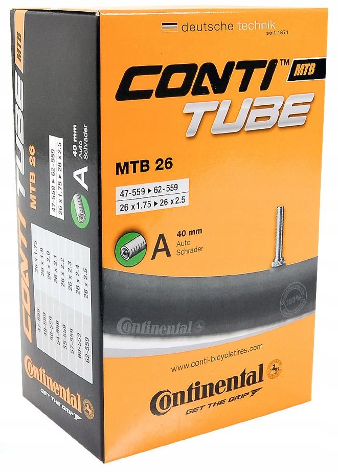 Dętka Continental Mtb 26" X 1.75" - 2.5" Wentyl Auto 40 Mm
