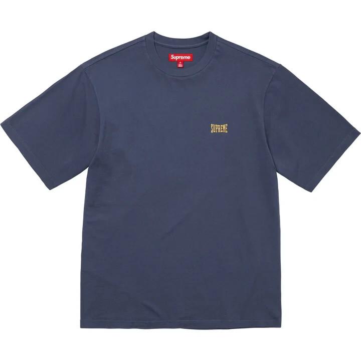 Supreme Warm Up Washed S/S Top Navy S