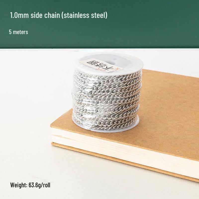 Náhrdelník s křížkovým řetízkem z nerezové oceli 304, náramek, DIY materiál, příslušenství