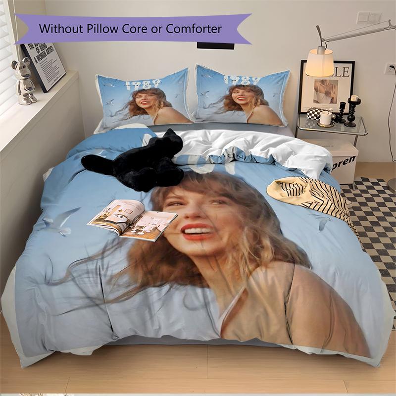 3Pcs Taylor Swift'S '89 Album Cover Bedding Sets For All Sizes New 3D Printed Bed Cover Comforter Duvet Cover Pillowcase Bedroom Decoration
