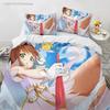 Cardcaptor Sakurar Bedding Set 3D Printed Suitable For Bedroom Duvet Cover Set With Pillowcases Kids Home Textile