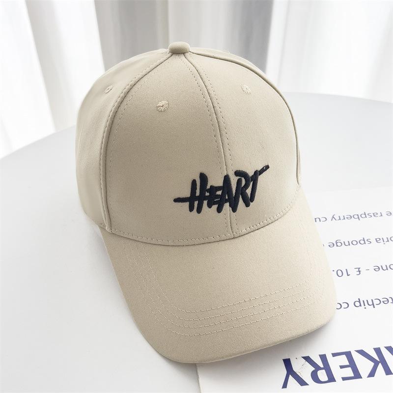 New American Baseball Cap Men and Women Fashion Sun Hat Showing Face Letters Korean Version Soft Top Embroidered Baseball Cap Hat