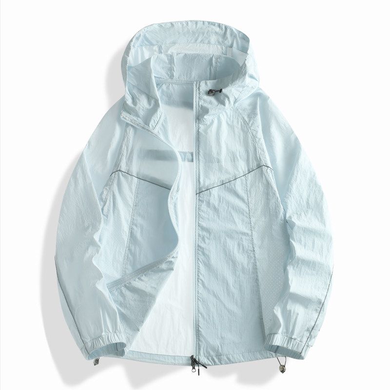 Foreign Trade Big Brand Cut the Tag off Tail Goods Summer Men and Women Couple Lightweight All-Match Loose Hood Sun Protection Clothing Outerwear Top
