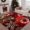 Weihnachts Schneeflocken- und Sternmuster Matte für Eingang Wohnzimmer Schlafzimmer Außen Feiertags-Hausdekoration Rechteckige Bereichsmatte