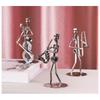 Retro Ironwork Band Ornament Metal Electroplating Mini Music Minimalist Guitar Violin Decoration Handicraft Classical Gift