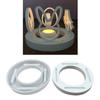Round Candlestick Silicone Molds 4-Holes Candle Holder Epoxy Resin Moulds Casting Mould for Candle Holder DIY Home Decor