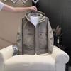 2024 Korean Style Men's Windproof Hooded Cotton Jacket - Autumn/Winter Workwear Padded Outerwear